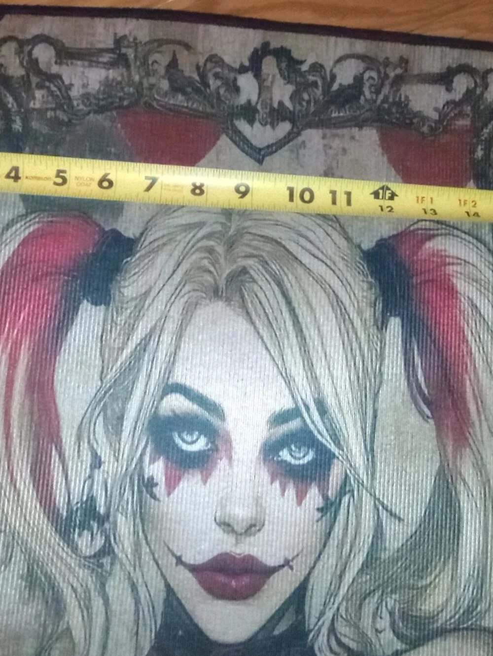 Harley Quinn Gothic Playing Card Floor Mat Rug / Wall Hanging Tapestry - 17